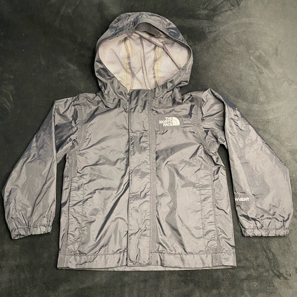 Black 3T The North Face rain jacket